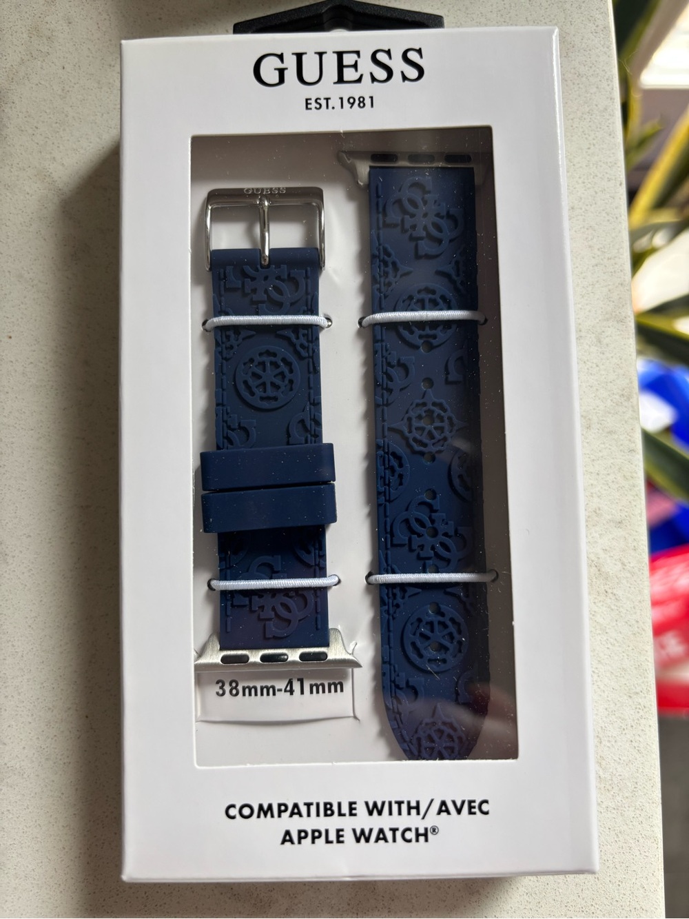 Guess White Packaging Box with Black Logo